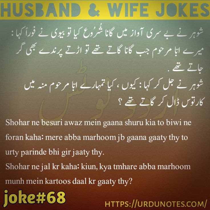 Husband Wife Jokes In Urdu Sms 4