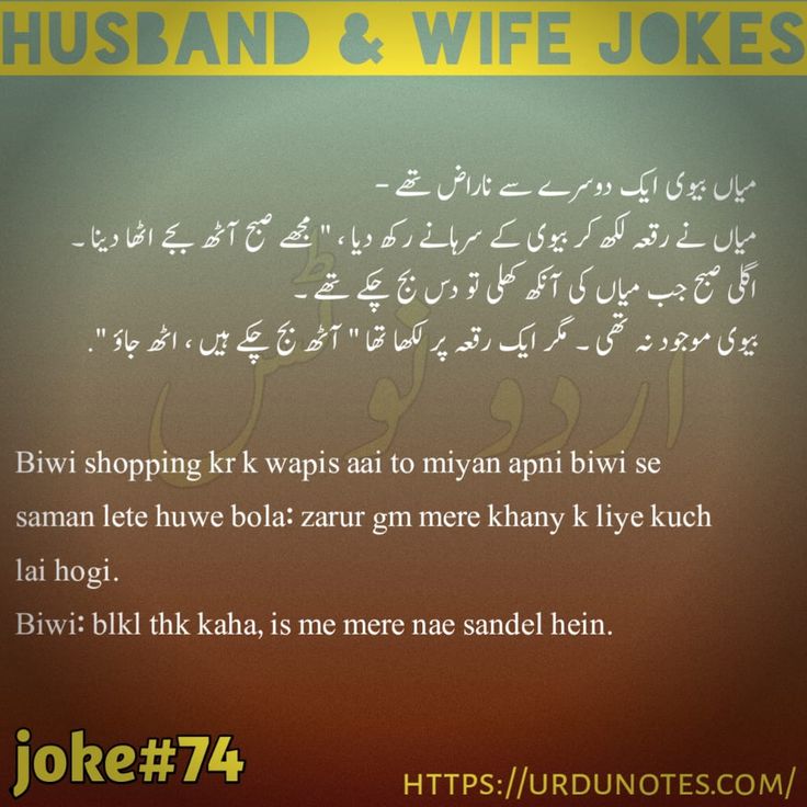 Husband Wife Jokes In Urdu Sms 6
