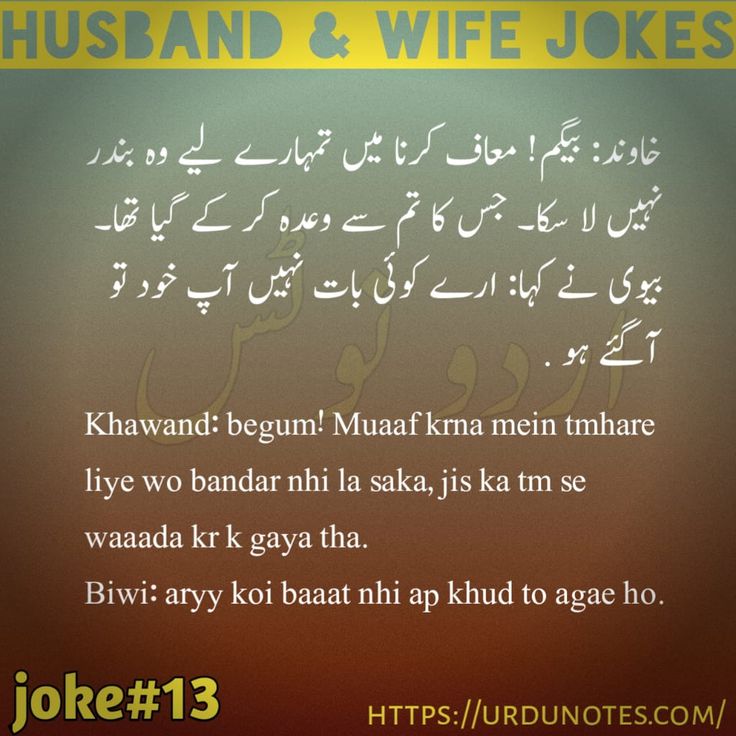 Funny Husband Wife Jokes In Urdu 2024 10